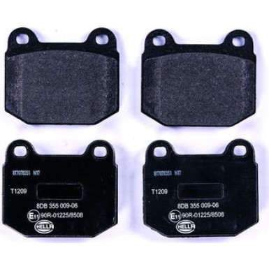Hella | Bremsbelagsatz, Scheibenbremse | 8DB 355 009-061