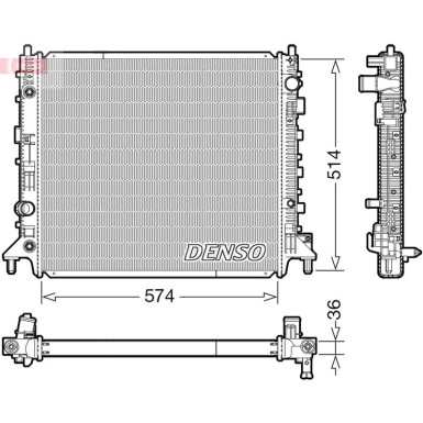 Denso | Kühler, Motorkühlung | DRM99013