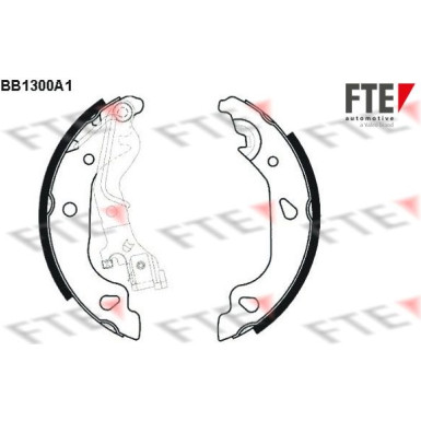 FTE | Bremsbackensatz | 9100070