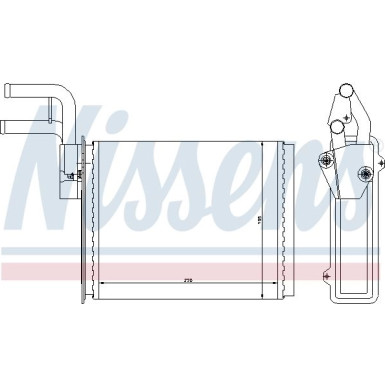 Nissens | Wärmetauscher, Innenraumheizung | 73987