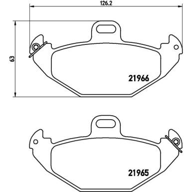 Brembo Bremsbelagsatz, Scheibenbremse PRIME LINE P 68 021