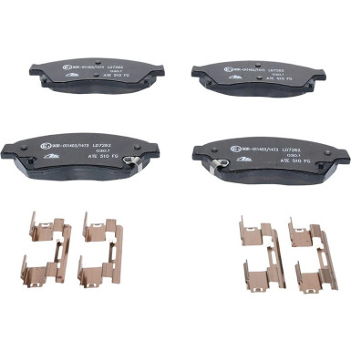 Bremsbelagsatz, Scheibenbremse ATE Ceramic 13.0470-7262.2