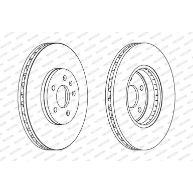 Ferodo | Bremsscheibe | DDF1664C