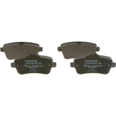 0 986 494 783 Bremsbelagsatz, Scheibenbremse