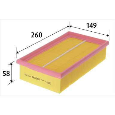 Valeo | Luftfilter | 585555