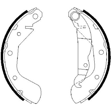 0 986 487 613 Bremsbackensatz