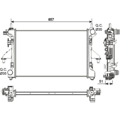 54203 Kühler, Motorkühlung