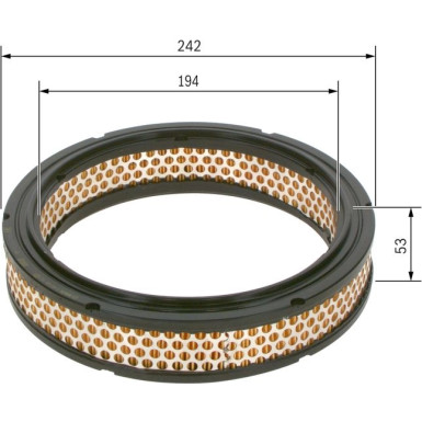 BOSCH 1 457 429 953 Luftfilter BOSCH 1 457 429 953 Luftfilter