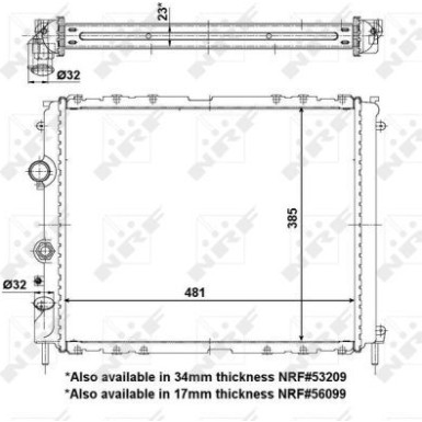 56098 Kühler, Motorkühlung EASY FIT