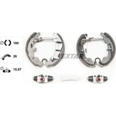 Textar Bremsbackensatz Shoe Kit Pro 84058000 Textar Bremsbackensatz Shoe Kit Pro 84058000