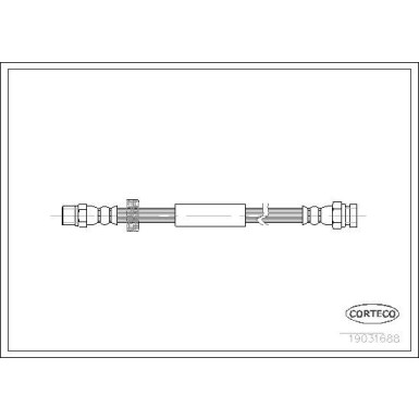Corteco | Bremsschlauch | 19031688