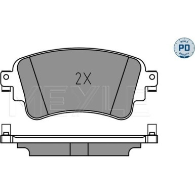 Meyle Bremsbelagsatz, Scheibenbremse MEYLE-PD: Advanced performance and design 025 223 0817/PD