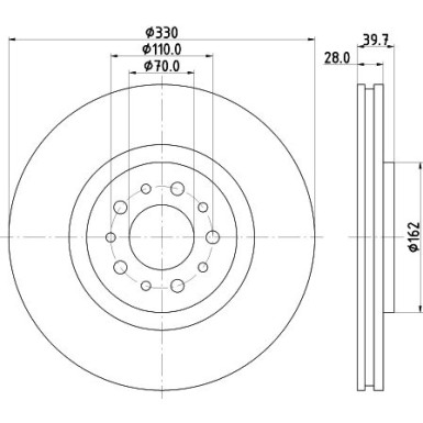 Hella | Bremsscheibe | 8DD 355 118-751