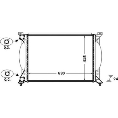 CR 1417 000S Kühler, Motorkühlung BEHR