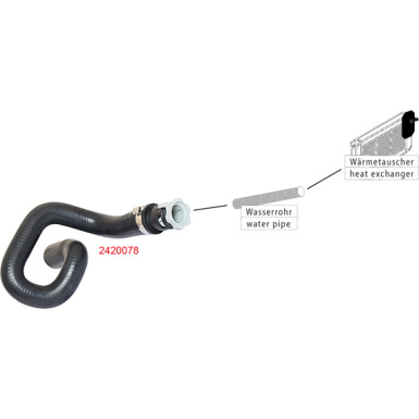 2420078 Heizungsschlauch 2420078 Heizungsschlauch