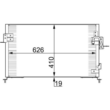 AC 676 000S Kondensator, Klimaanlage BEHR AC 676 000S Kondensator, Klimaanlage BEHR