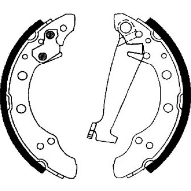 8DB 355 001-341 Bremsbackensatz