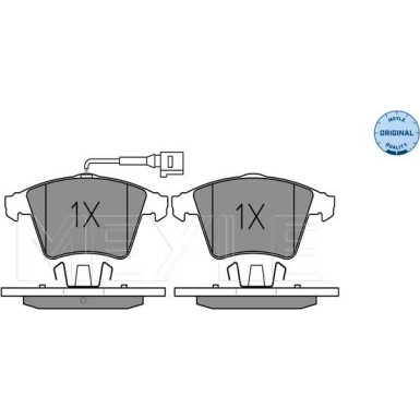025 237 4619/W Bremsbelagsatz, Scheibenbremse MEYLE-ORIGINAL: True to OE.