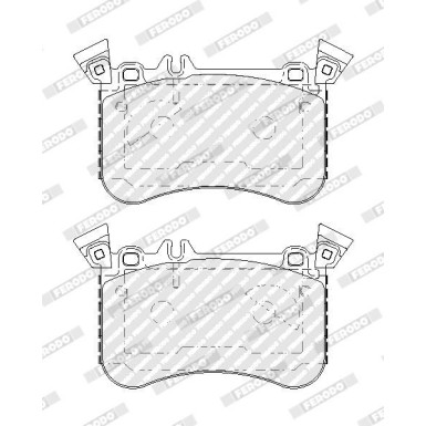 Ferodo | Bremsbelagsatz, Scheibenbremse | FDB5109