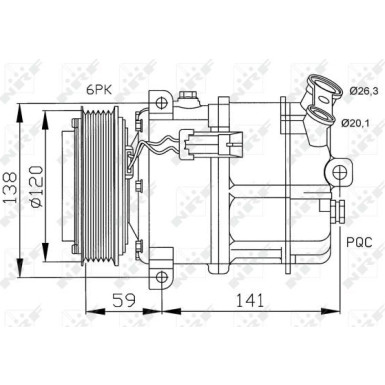 NRF Kompressor, Klimaanlage EASY FIT 32191