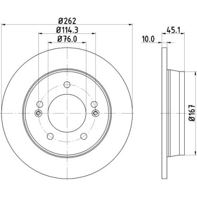 Hella Pagid | Bremsscheibe | 8DD 355 129-451