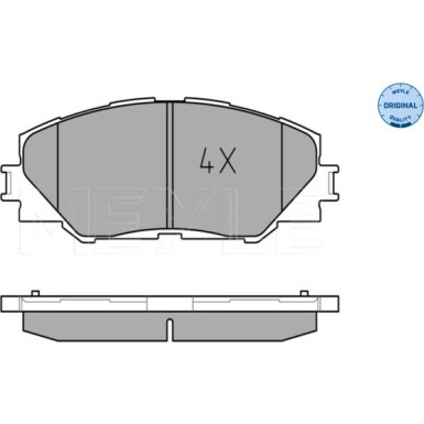 Meyle Bremsbelagsatz, Scheibenbremse MEYLE-ORIGINAL: True to OE 025 243 3717