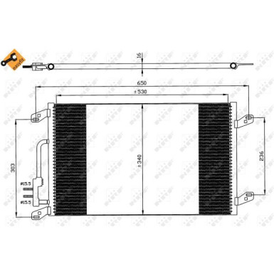 35615 Kondensator, Klimaanlage EASY FIT