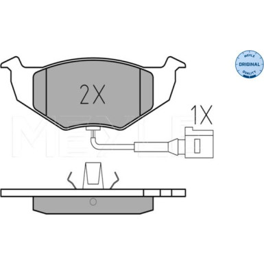 Meyle Bremsbelagsatz, Scheibenbremse MEYLE-ORIGINAL: True to OE 025 218 6817/W