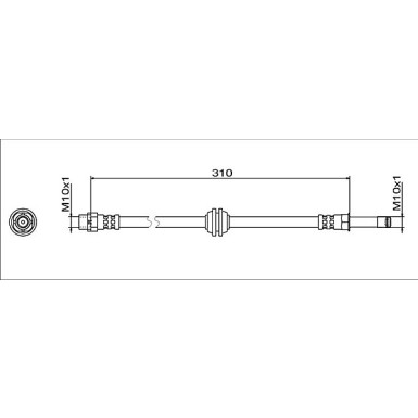 Metzger | Bremsschlauch | 4112063