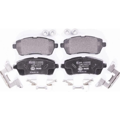 Hella Pagid | Bremsbelagsatz, Scheibenbremse | 8DB 355 013-211