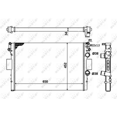53623A Kühler, Motorkühlung Economy Class