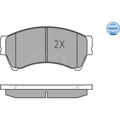 025 245 8217/W Bremsbelagsatz, Scheibenbremse MEYLE-ORIGINAL: True to OE.