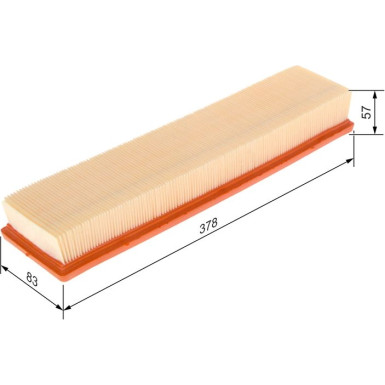 BOSCH 1 457 433 163 Luftfilter BOSCH 1 457 433 163 Luftfilter