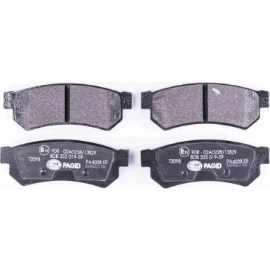 Hella Pagid | Bremsbelagsatz, Scheibenbremse | 8DB 355 019-591