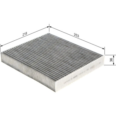 BOSCH 1 987 435 511 Innenraumfilter BOSCH 1 987 435 511 Innenraumfilter