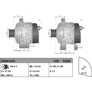 Denso | Generator | DAN1062