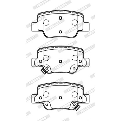 Ferodo Bremsbelagsatz, Scheibenbremse PREMIER ECO FRICTION FDB4275