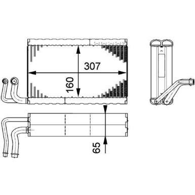 Mahle | Verdampfer, Klimaanlage | AE 68 000P