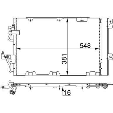 AC 375 000S Kondensator, Klimaanlage BEHR