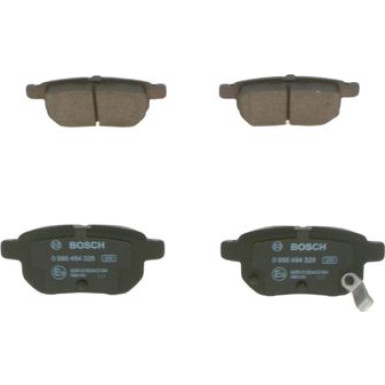 BOSCH | Bremsbelagsatz, Scheibenbremse | 0 986 494 328