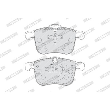 Ferodo | Bremsbelagsatz, Scheibenbremse | FDB1833 Ferodo | Bremsbelagsatz, Scheibenbremse | FDB1833