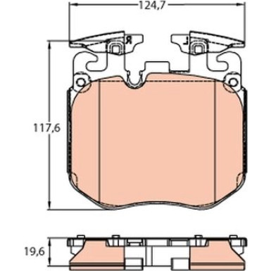 GDB2147 Bremsbelagsatz, Scheibenbremse