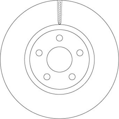 Bremsscheibe TRW SINGLE DF6810S