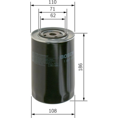BOSCH | Kraftstofffilter | 1 457 429 681