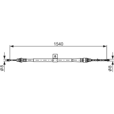 1 987 477 992 Seilzug, Feststellbremse 1 987 477 992 Seilzug, Feststellbremse