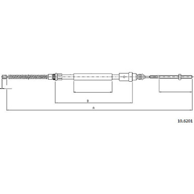 10.6201 Seilzug, Feststellbremse 10.6201 Seilzug, Feststellbremse