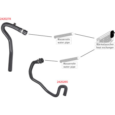 2420265 Heizungsschlauch 2420265 Heizungsschlauch
