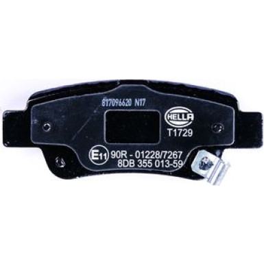 Hella | Bremsbelagsatz, Scheibenbremse | 8DB 355 013-591