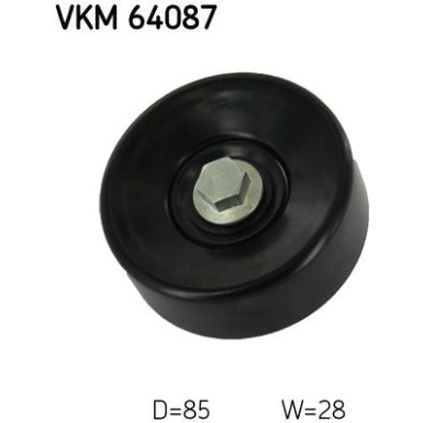 VKM 64087 Umlenk-/Führungsrolle, Keilrippenriemen