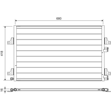 817731 Kondensator, Klimaanlage 817731 Kondensator, Klimaanlage
